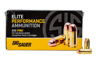 SIG Sauer Elite Performance Ball .40 S&amp;W 180gr FMJ Ammo - Box of 50